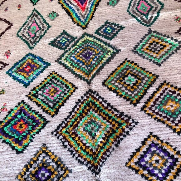 Colorful Ourika Handmade Moroccan Rug - 7.9 ft x 4.6 ft - Picture 3 of 6